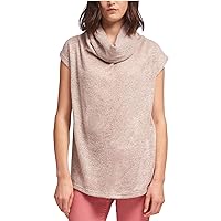 DKNY Womens Sleeveless Pullover Sweater, Pink, X-Small