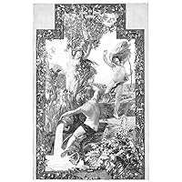 Daphne And Apollo Ndaphne Pursued By Apollo Is Transformed Into A Laurel (Bay) Tree Line Engraving After A Late 19Th Century Gobelin Tapestry Poster Print by (24 x 36)
