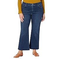 Nydj Womens Plus Size Waist Match Relaxed Flare In Underground