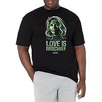 Marvel Big & Tall Loki Love is Mischief Men's Tops Short Sleeve Tee Shirt