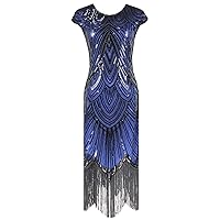 1920s Vintage Flapper Fringe Beaded Inspired Tassel Gatsby Cocktail Party Dress