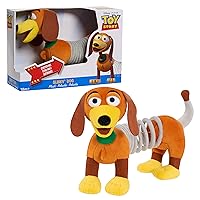 Just Play Disney and Pixar Toy Story Slinky Dog Plushie, Toys for 3 Year Old Girls and Boys, Officially Licensed Kids Toys for Ages 18 Month