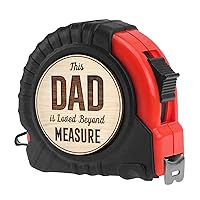 Gossby Tape Measure Gift for Dad, Step Dad, Bonus Dad, Husband - Fathers Day, Birthday, Christmas Dad Gift from Kid, Daughter, Son, Wife - Woodworking, Carpenter, Tool Gift for Men