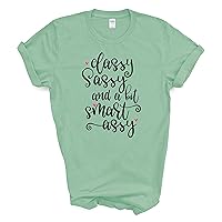 Classy Sassy and a bit Smartassy Casual Top Graphic Printed Short Sleeve t shirt