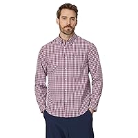 Lacoste Men's Long Sleeve Regular Fit Plaid Casual Button Down Shirt