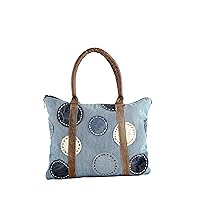 collezione alessandro Women's Patchwork Handbag, Blue, OneSize