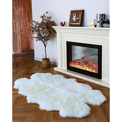 WaySoft Authentic New Zealand Sheepskin Area Rug, Versatile Fluffy Wool  Cover in Multiple Sizes, Perfect for Bedrooms, Living Rooms, Chair Covers,  or