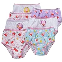 Peppa Pig Little Girls Panties 7 Pair of Underwear Briefs Size 2T-3T