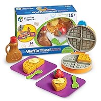 Learning Resources New Sprouts Waffle Time, Pretend Play Food Set, 14 Piece Set, Ages 18 mos+