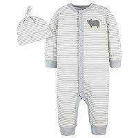Gerber Baby-Boys 2-Piece Coverall & Hat Set