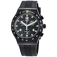 Swatch Chrononero Chronograph Black Dial Men's Watch YVB405