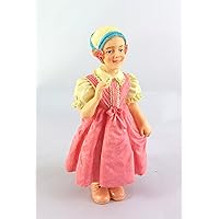 Dollhouse Miniature 1:12 Scale Abegail Girl in Pink Dress #T8231