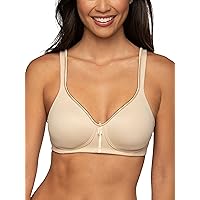 Vanity Fair Women's Bra with 2-Way Convertible Straps, Body Caress Full Coverage, Lightly Lined Cups up to DD