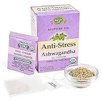 Herbal Cup Ayurveda Ashwagandha Tea, Organic Anti-Stress, No Caffeine Herbal Supplement (16 Count, Pack of 1)