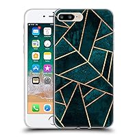 Head Case Designs Officially Licensed Elisabeth Fredriksson Deep Teal Stone Sparkles Soft Gel Case Compatible with Apple iPhone 7 Plus/iPhone 8 Plus