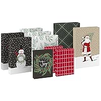 Hallmark Christmas Shirt Boxes for Presents (10 Clothes Boxes with Lids: 3 Small 11