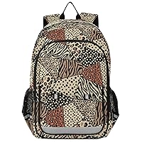 ALAZA Leopard Spot Zebra Stripe Polka Dot Backpack Bookbag Laptop Notebook Bag Casual Travel Trip Daypack for Women Men Fits 15.6 Laptop