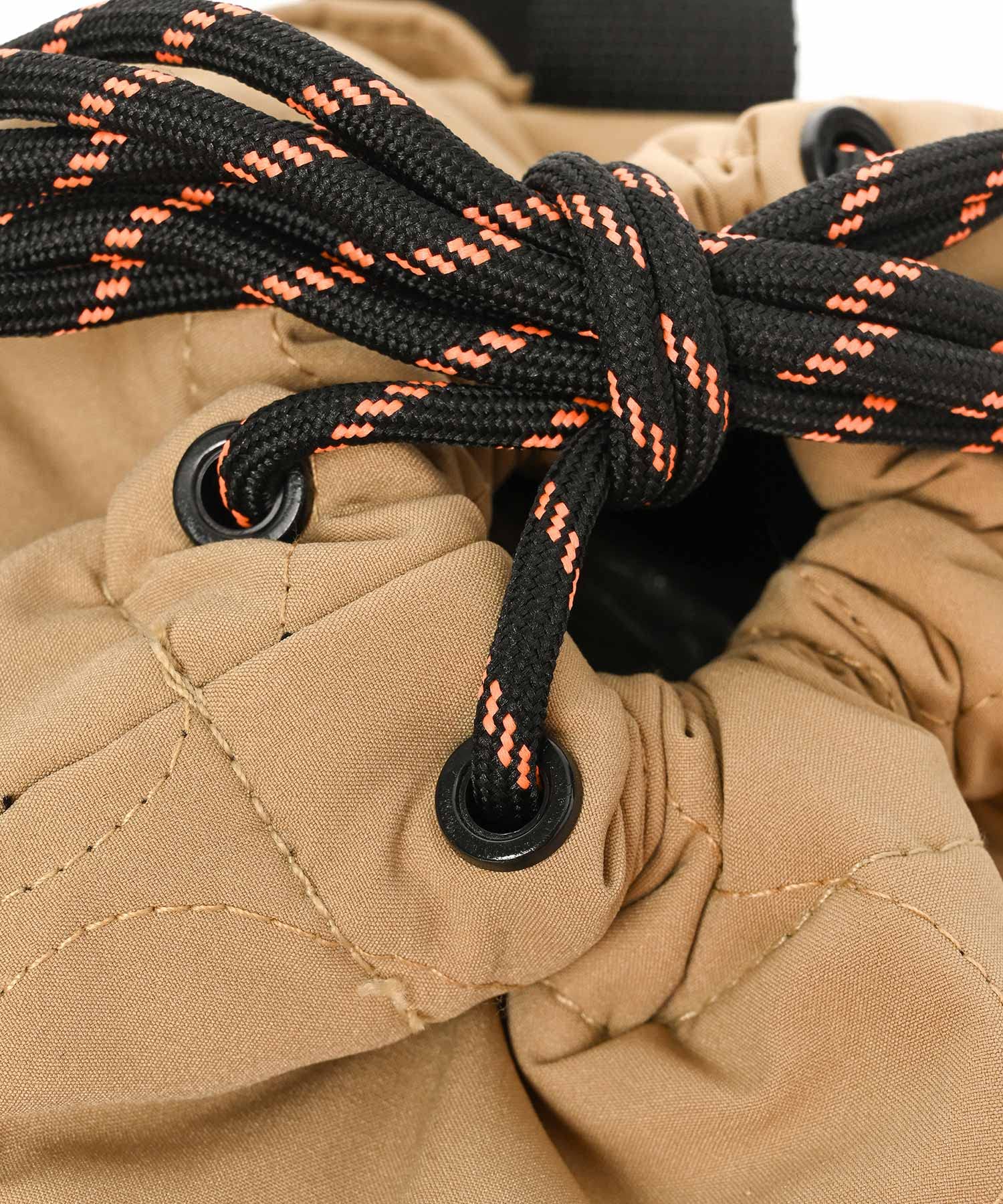 KiU K291 Drawstring Bag, Padded Bag, Water-Repellent, Shoulder Bag, 2-Way Men's, Women's, Unisex