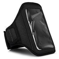 Quality Black Nylon & Mesh Exercise Armband and Detachable Case for HTC A8181 Desire Android OS + Live * Laugh * Love VG Wrist Band!!!
