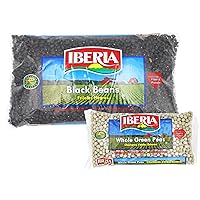 Black Beans, 4lb. + Iberia Whole Green Peas, 12 Oz
