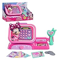 Disney Junior Minnie Mouse Bowtique Cash Register with Sounds, Dress Up and Pretend Play