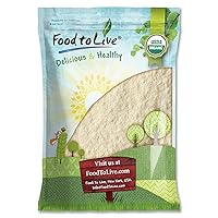 Food to Live Organic Lemon Powder, 8 Pounds - Non-GMO, Unsulfured, Made from Raw Dried Citrus Fruit, Vegan, Bulk, Great for Baking, Juices, Smoothies, Yogurts, Contains Maltodextrin, No Sulphites