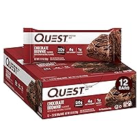 Chocolate Brownie Protein Bars, High Protein, Low Carb, Gluten Free, Keto Friendly, 12 Count