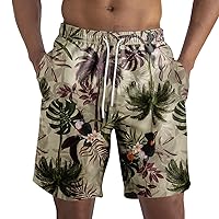 Mens Swimsuit Quick Dry Bathing Suits for Men Beach Shorts Lightweight Elastic Waist Swimming Trunks with Pocket