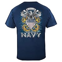 Cotton Tshirts Men | Navy Full Print Eagle T Shirt MM144
