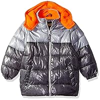 iXtreme boys Color Block Puffer With PatchDown Alternative Coat