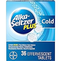 Cold Medicine, Sparkling Original Effervescent Tablets for Adults with Pain Reliever/Fever Reducer, Sparkling Original, 36 Count