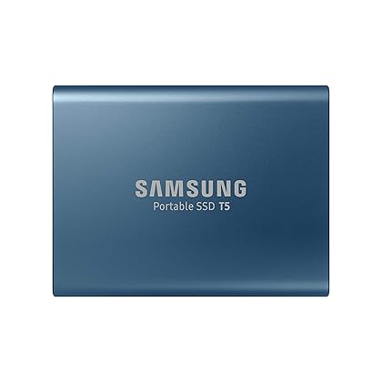 SAMSUNG T5 Portable SSD 500GB - Up to 540MB/s - USB 3.1 External Solid State Drive, Blue (MU-PA500B/AM)