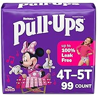 Girls' Potty Training Pants, Size 4T-5T Training Underwear (38-50 lbs), 99 Count (3 Packs of 33)