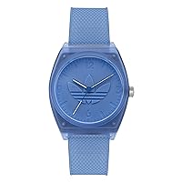 Adidas Transparent Blue Resin Strap Watch (Model: AOST220312I)