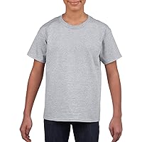 By Gildan Youth Ultra Cotton 6 Oz T-Shirt - Sport Grey - L - (Style # G200B - Original Label)