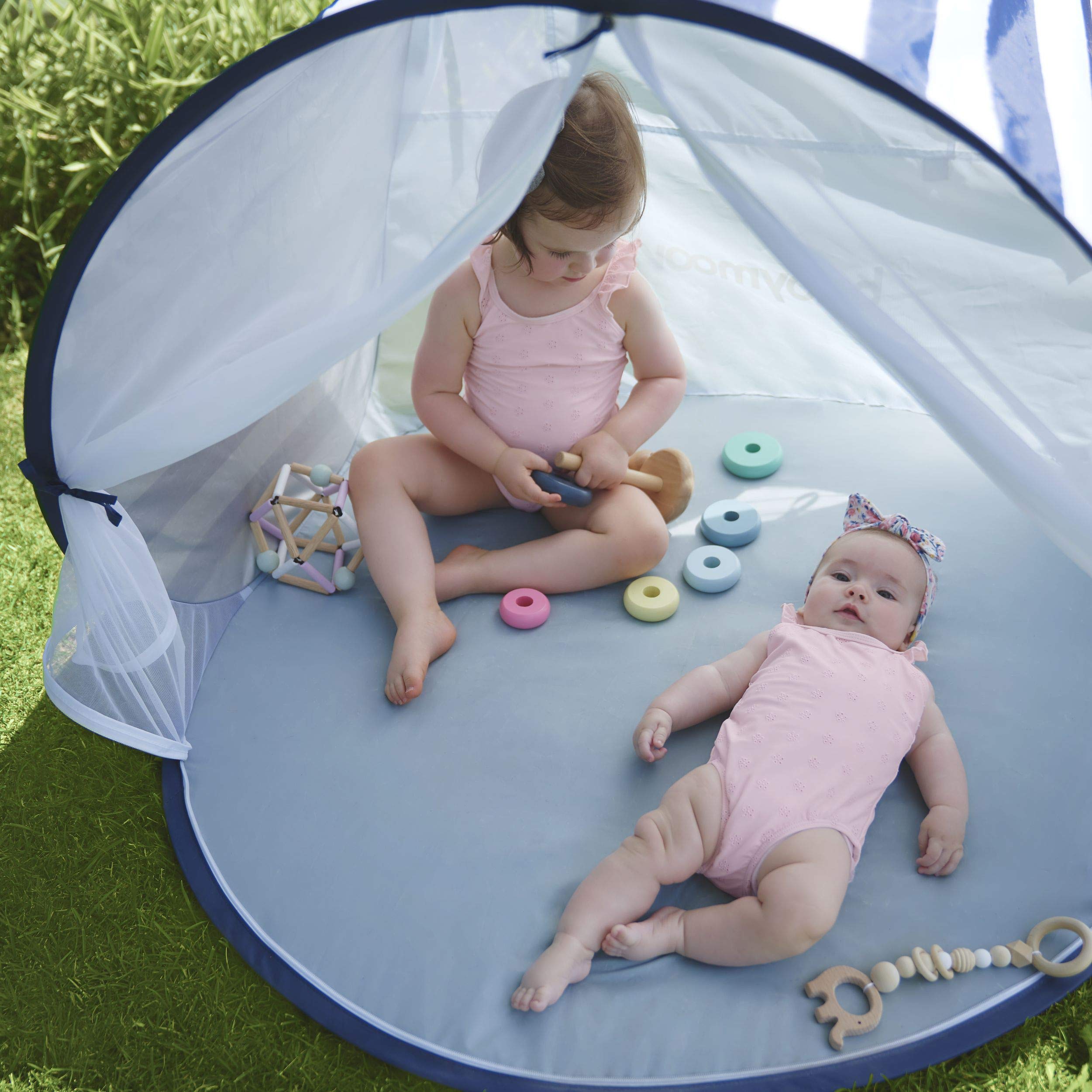 Babymoov Anti-UV Marine Tent UPF 50+ Sun Protection with Pop Up System for Easy Use & Transport (Summer 2023 Edition), Navy