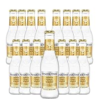 Fever Tree Premium Tonic Water - Premium Quality Mixer and Soda - Refreshing Beverage for Cocktails & Mocktails 200ml Bottle - Pack of 15