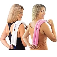 Bed Buddy Aromatherapy Heat Pad and Cooling Neck Wrap, 2 Pack, Unscented and Lavender Scented - Microwave Heating Pad for Sore Muscles - Cold Wrap Pack for Aches and Pain