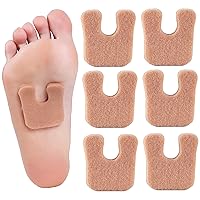 20 Pcs Horseshoe Pads for Feet, Callus Cushions Moleskin for Feet Metatarsal Pads 3 in 1, Felt Foot Pads Callus Pads for Feet Bottom of Foot Side of Foot and Heel, Ball of Foot Cushion Pain Relief