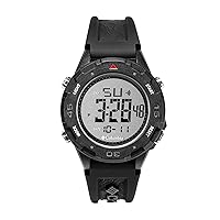 Columbia Men's Polycarbonate Digital Movement Sport Watch with Silicone Strap, Black, 6 (Model: CSS13-007)
