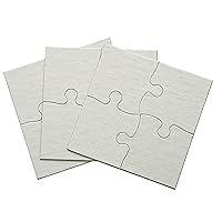 Lil' Ones 4-Piece Blank Puzzle, 50 Puzzles Per Package, 4