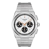Tissot Mens PRX Automatic Chronograph 316L Stainless Steel case Automatic Watches, Grey, Stainless Steel, 13 (T1374271101100)
