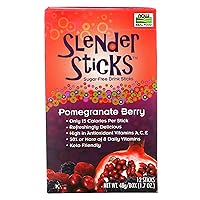 Foods, Slender Sticks, Pomegranate Berry, 15 Calories Per Stick, Refreshingly Delicious, with Antioxidant Vitamins A,C, E, 12/Box