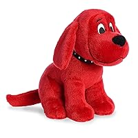 Aurora® Playful Clifford® Sitting Clifford Stuffed Animal - Childhood Nostalgia - Lasting Companionship - Red 10 Inches