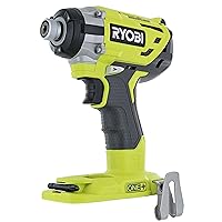 Ryobi P238 18V One+ Brushless 1/4 2,000 Inch Pound, 3,100 RPM Cordless Impact Driver w/ Gripzone Overmold, Belt Clip, and Tri-Beam LED (Power Tool Only, Battery Not Included)