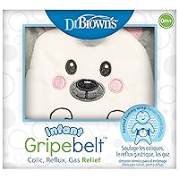 Dr. Brown's Infant Gripebelt for Colic Relief, Heated Tummy Wrap, Baby Swaddling Belt for Gas Relief, Natural Relief for Upset Stomach in Babies and Toddlers, Hedgehog, 0-3m