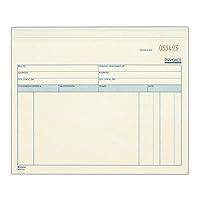 Adams Invoice for Services Unit Sets, 7.44 x 8.5 Inches, 3-Part, Carbonless, White/Canary/Pink, 50 Sets per Pack (NCT8745)