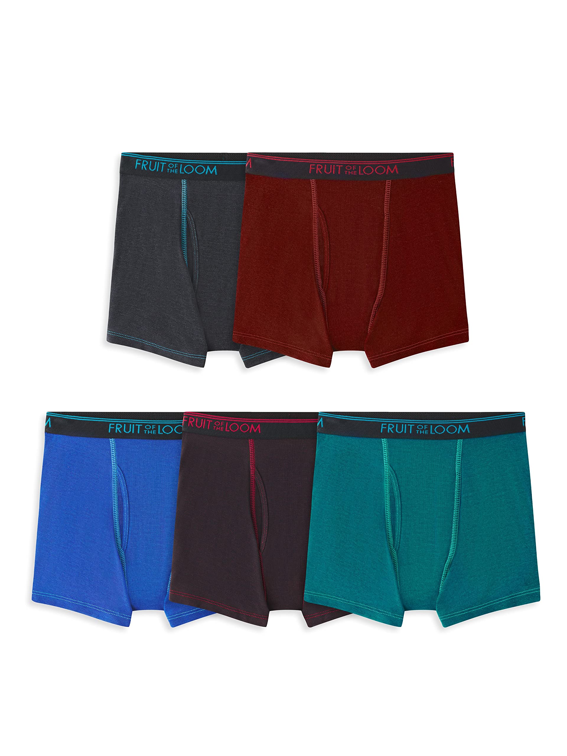 Fruit of the Loom Boys' 360 Stretch Boxer Briefs