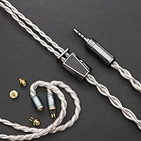 HiFiGo Effect Audio Signature Series Cadmus Earphone Cable, IEMs Cable with Interchangeable Con-X 2PIN 0.78mm Connector (3.5mm, Con-X 2-pin(0.78mm)+Con-X MMCX Connector)