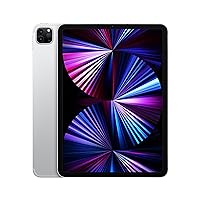 2021 Apple 11-inch iPad Pro Wi-Fi + Cellular 256GB - Silver (Renewed)